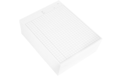 Examenpapier dubbel A4, ruit 10 mm, 1000 vel